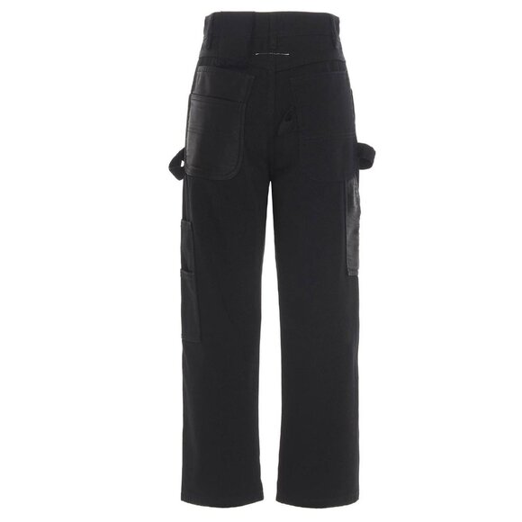Maison Margiela MM6 Wide Leg Jeans in Black - Picture 3 of 5